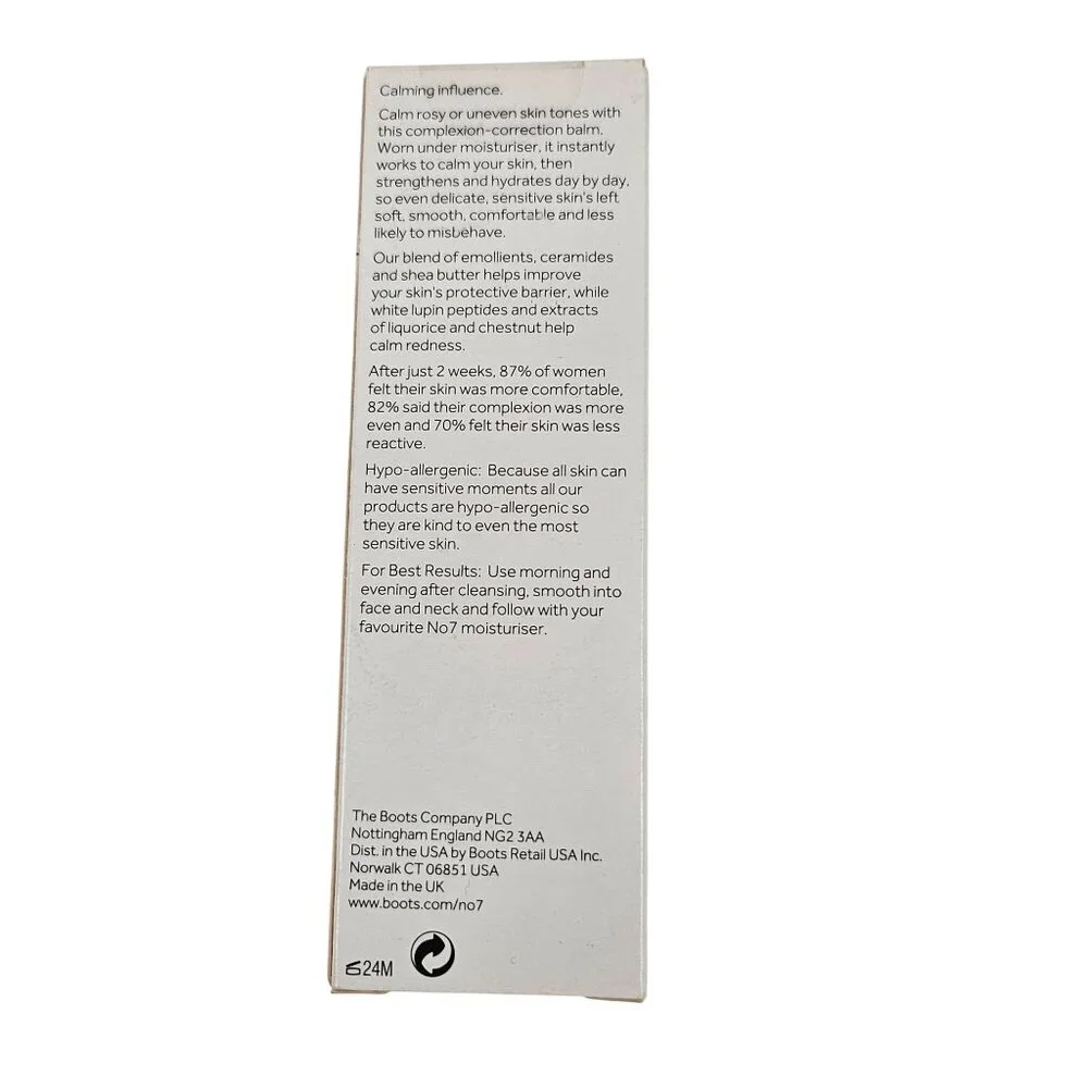 No7 Calm Skin Redness Relief Balm With Ceramides Liquorice 30ml HypoAllergenic - Picture 11 of 12